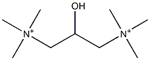 2-Hydroxy-N,N,N,N',N',N'-hexamethyl-1,3-propanediaminium Struktur