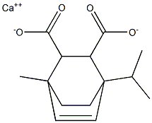 1-Methyl-4-isopropyl-1,4-ethano-5-cyclohexene-2,3-dicarboxylic acid calcium salt Struktur