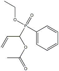 Phenyl(1-acetoxyallyl)phosphinic acid ethyl ester Struktur