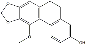 5,6-Dihydro-11-methoxyphenanthro[2,3-d][1,3]dioxol-3-ol Struktur