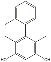 4,6-Dimethyl-5-(2-methylphenyl)benzene-1,3-diol Struktur