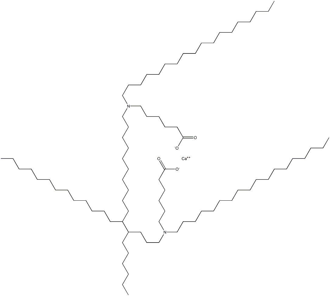 Bis[6-(dioctadecylamino)hexanoic acid]calcium salt Struktur