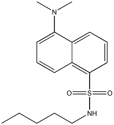 5-Dimethylamino-N-pentyl-1-naphthalenesulfonamide Struktur