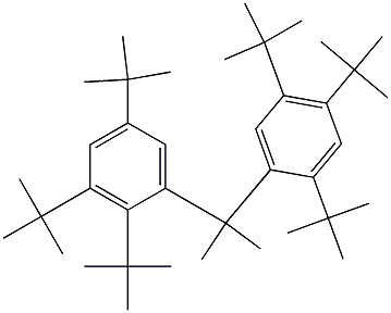 2-(2,3,5-Tri-tert-butylphenyl)-2-(2,4,5-tri-tert-butylphenyl)propane Struktur