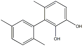 3-(2,5-Dimethylphenyl)-4-methylbenzene-1,2-diol Struktur