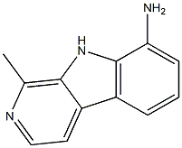 1-Methyl-9H-pyrido[3,4-b]indol-8-amine Struktur