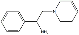 1-Phenyl-2-[(1,2,5,6-tetrahydropyridin)-1-yl]ethanamine Struktur