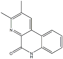 2-Methyl-3-methylbenzo[f][1,7]naphthyridin-5(6H)-one Struktur