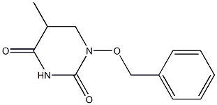 5,6-Dihydro-1-benzyloxy-5-methyl-2,4(1H,3H)-pyrimidinedione Struktur