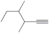 3,4-Dimethyl-1-hexyne Struktur