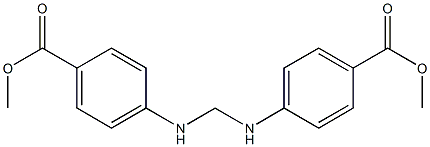 4,4'-(Methylenebisimino)bisbenzoic acid dimethyl ester Struktur