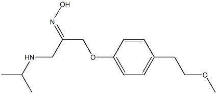 1-[4-(2-Methoxyethyl)phenoxy]-3-isopropylaminoacetone (Z)-oxime Struktur