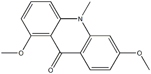 1,6-Dimethoxy-10-methylacridin-9(10H)-one Struktur