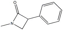 1-Methyl-3-phenylazetidin-2-one Struktur