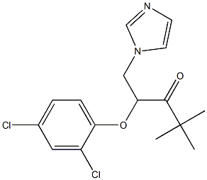 2-(2,4-Dichlorophenoxy)-1-(1H-imidazol-1-yl)-4,4-dimethyl-3-pentanone Struktur