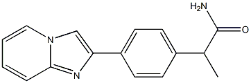 2-[p-(Imidazo[1,2-a]pyridin-2-yl)phenyl]propionamide Struktur