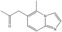 5-Methyl-6-(2-oxopropyl)imidazo[1,2-a]pyridine Struktur