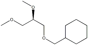 [R,(+)]-1-O-Cyclohexylmethyl-2-O,3-O-dimethyl-D-glycerol Struktur