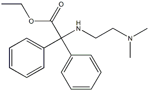 N-[2-(Dimethylamino)ethyl]-2,2-di(phenyl)glycine ethyl ester Struktur