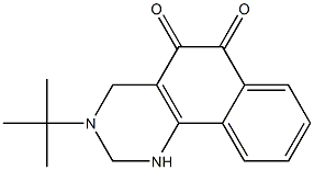 3-tert-Butyl-1,2,3,4-tetrahydrobenzo[h]quinazoline-5,6-dione Struktur