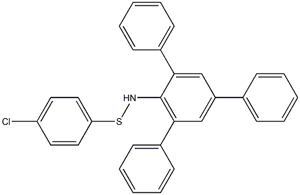 2,4,6-Triphenyl-N-[(4-chlorophenyl)thio]benzenamine Struktur