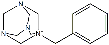 1-Benzyl-1-azonia-3,5,7-triazaadamantane Struktur