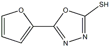 5-(2-Furanyl)-1,3,4-oxadiazole-2-thiol Struktur