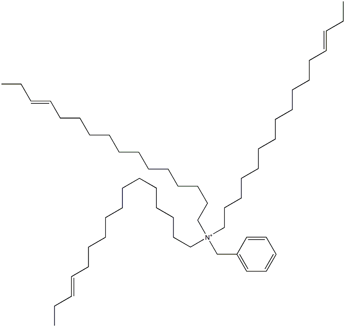 Tri(13-hexadecenyl)benzylaminium Struktur