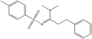 N,N-Dimethyl-3-phenyl-1-(tosylimino)propan-1-amine Struktur