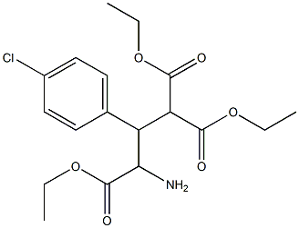 1,3,3-Tris(ethoxycarbonyl)-2-(4-chlorophenyl)propan-1-amine Struktur