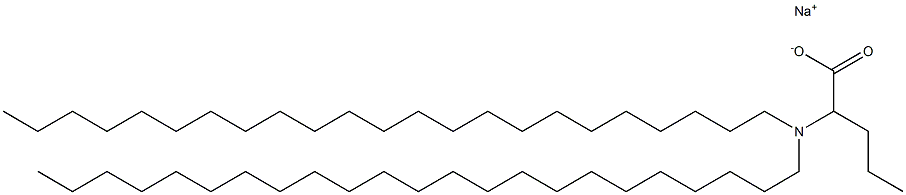 2-(Ditricosylamino)valeric acid sodium salt Struktur