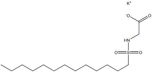 N-Tridecylsulfonylglycine potassium salt Struktur