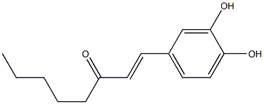 (E)-1-(3,4-Dihydroxyphenyl)-1-octen-3-one Struktur