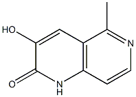 3-Hydroxy-5-methyl-1,6-naphthyridin-2(1H)-one Struktur