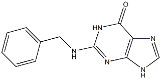 2-(Benzylamino)-9H-purin-6(1H)-one Struktur