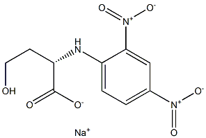 [S,(+)]-4-Hydroxy-2-(2,4-dinitroanilino)butyric acid sodium salt Struktur