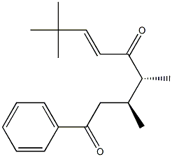 (3S,4R,6E)-3,4,8,8-Tetramethyl-1-phenyl-6-nonene-1,5-dione Struktur