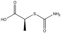 [S,(-)]-2-(Carbamoylthio)propionic acid Struktur