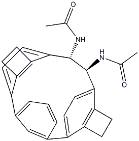 (1S,2S)-N,N'-Diacetyl-1,2-[m-phenylenebis(ethylene-4,1-phenylene)]-1,2-ethanediamine Struktur