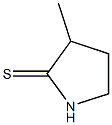 3-Methylpyrrolidine-2-thione Struktur