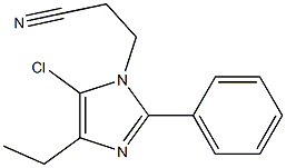 5-Chloro-1-(2-cyanoethyl)-4-ethyl-2-phenyl-1H-imidazole Struktur