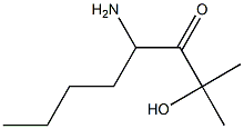 4-Amino-2-hydroxy-2-methyl-3-octanone Struktur