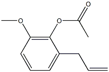 Acetic acid 2-allyl-6-methoxyphenyl ester Struktur