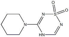 5-Piperidino-4H-1,2,4,6-thiatriazine 1,1-dioxide Struktur