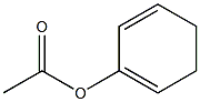 Acetic acid cyclohexa-1,3-dien-2-yl ester Struktur