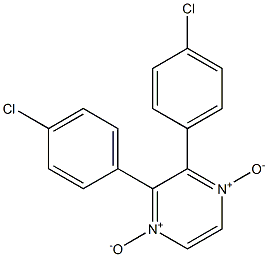 2,3-Bis(4-chlorophenyl)pyrazine 1,4-dioxide Struktur