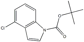 1-(tert-Butoxycarbonyl)-4-chloro-1H-indole Struktur