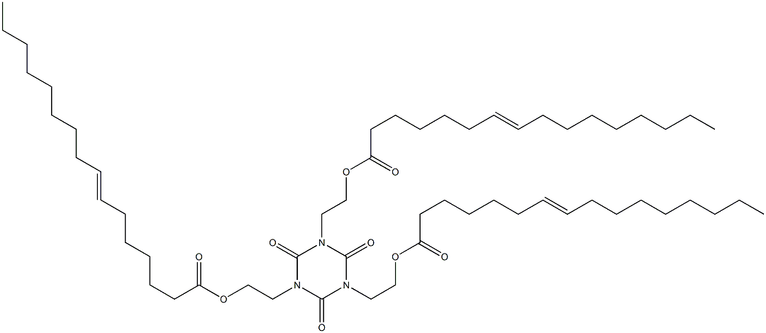 1,3,5-Tris[2-(7-hexadecenoyloxy)ethyl]hexahydro-1,3,5-triazine-2,4,6-trione Struktur