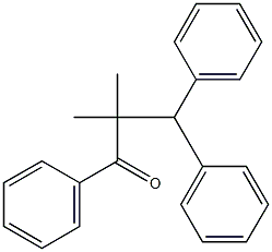 1,3,3-Triphenyl-2,2-dimethyl-1-propanone Struktur