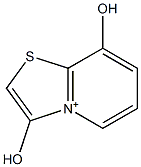 3,8-Dihydroxythiazolo[3,2-a]pyridinium Struktur